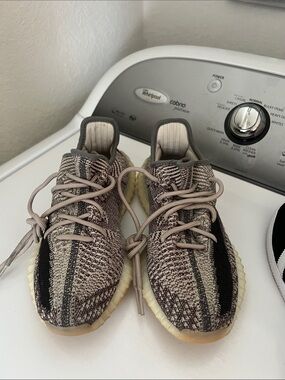 Yeezy Boost 350 V2 Taupe Black Knit Sneakers